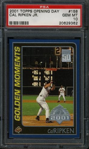 2001 Topps Opening Day #158 Cal Ripken GM PSA 10 #20629362