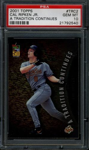 2001 Topps A Tradition Continues #TRC2 Cal Ripken PSA 10 #21792540