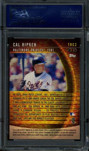 2001 Topps A Tradition Continues #TRC2 Cal Ripken PSA 10 #21792540 - Back