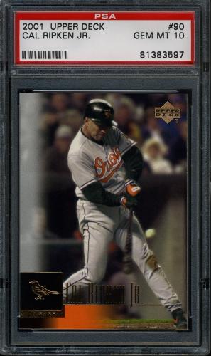 2001 Upper Deck #090 Cal Ripken PSA 10 #81383597