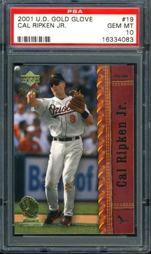 2001 Upper Deck Gold Glove #19 Cal Ripken PSA 10 #16334083