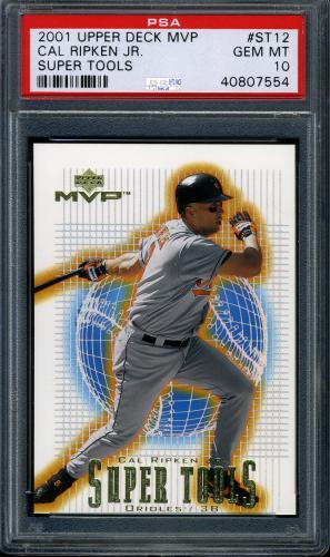 2001 Upper Deck MVP Super Tools #ST12 Cal Ripken PSA 10 #40807554