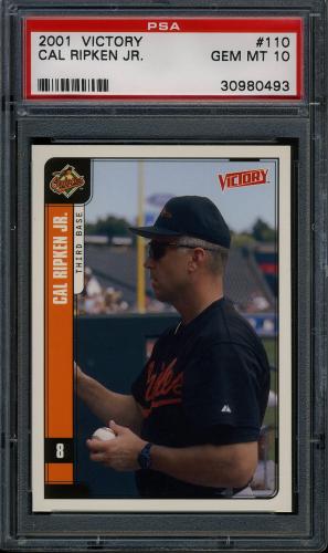 2001 Upper Deck Victory #110 Cal Ripken PSA 10 #30980493