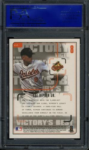2001 Upper Deck Victory #615 Cal Ripken VB PSA 10 #30980494 - Back