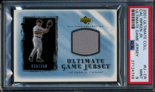 2001 Ultimate Collection Game Jersey #U-CR Cal Ripken PSA 9 #27124749