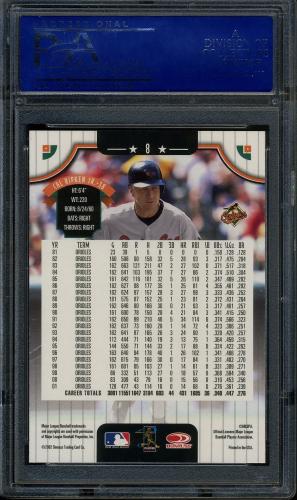 2002 Donruss #8 Cal Ripken PSA 10 #07151014 - Back