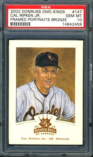 2002 Diamond Kings Bronze Foil #147 Cal Ripken PSA 10 #14842459