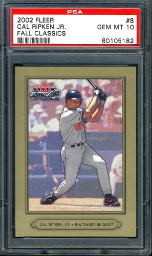 2002 Fleer Fall Classics #08 Cal Ripken PSA 10 #60105182