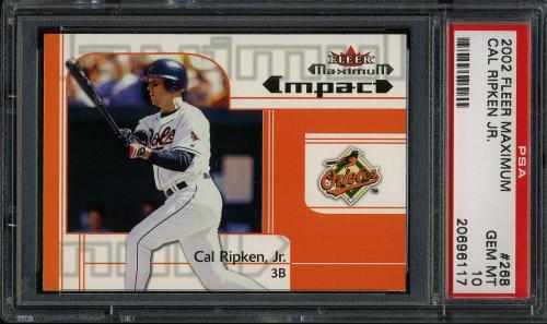 2002 Fleer Maximum #268 Cal Ripken MI PSA 10 #20696117