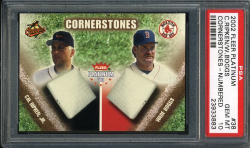 2002 Fleer Platinum Cornerstones Numbered #38 C.Ripken/W.Boggs PSA 10 #23933883