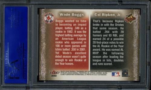 2002 Fleer Platinum Cornerstones #38 C.Ripken/W.Boggs PSA 10 #30980502 - Back