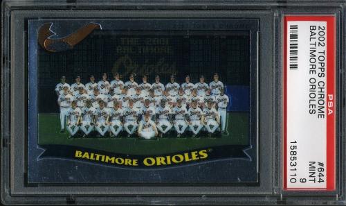2002 Topps Chrome #644 Baltimore Orioles PSA 9 #15853110