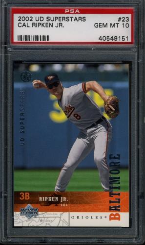 2002 UD SuperStars #23 Cal Ripken PSA 10 #40549151