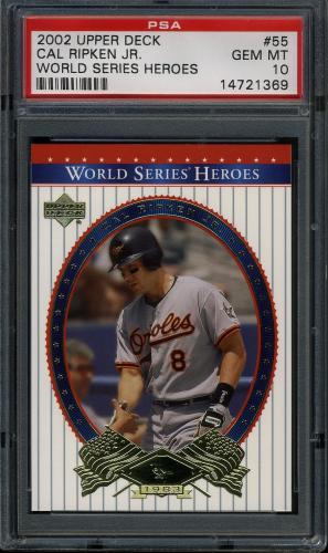 2002 Upper Deck World Series Heroes #55 Cal Ripken PSA 10 #14721369