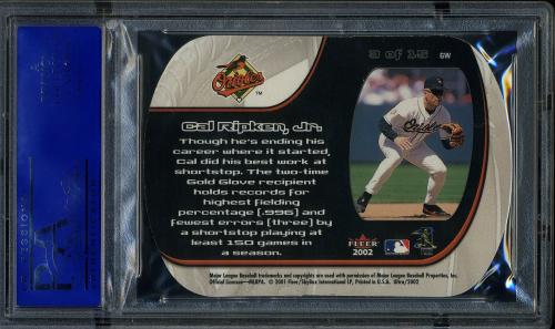 2002 Ultra Glove Works #3 Cal Ripken PSA 10 #11786490 - Back