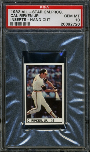 1982 All-Star Game Program Inserts #126 Cal Ripken Jr. PSA 10 #20692720
