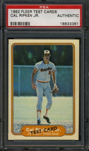 1982 Fleer Test Cal Ripken Jr PSA Authentic #18833361