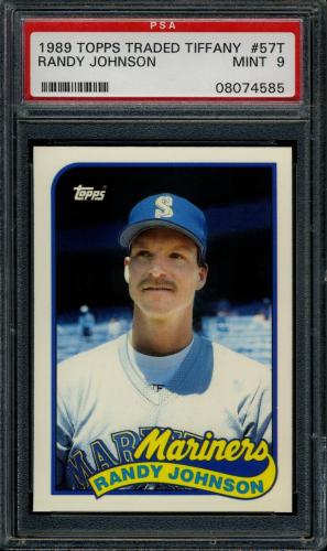 1989 Topps Traded Tiffany #57T Randy Johnson PSA 9 #08074585