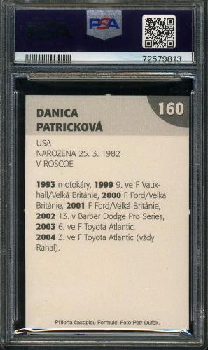 2005 Formule #160 Danica Patrick PSA 9 #72579813 - Back