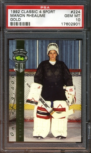 1992 Classic Four Sport Gold #224 Manon Rheaume PSA 10 #17602901