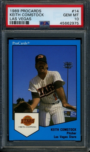 1989 Las Vegas Stars ProCards #014 Keith Comstock PSA 10 #45662975