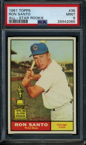 1961 Topps #035 Ron Santo PSA 9 #26942065