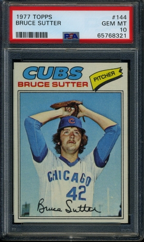 1977 Topps #144 Bruce Sutter PSA 10 #65768321