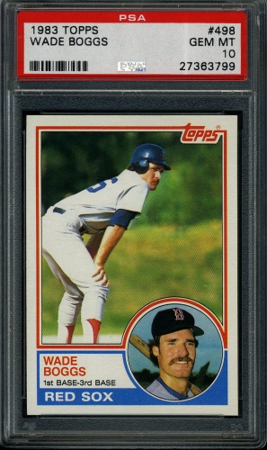1983 Topps #498 Wade Boggs PSA 10 #27363799