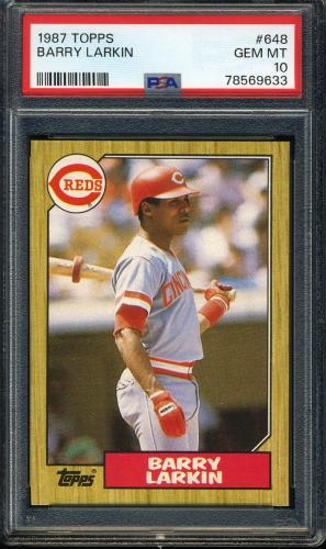 1987 Topps #648 Barry Larkin PSA 10 #78569633