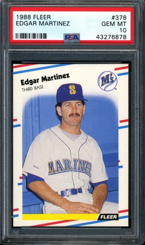 1988 Fleer #378 Edgar Martinez PSA 10 #43276878
