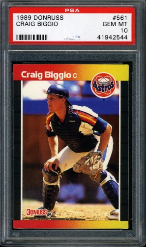 1989 Donruss #561 Craig Biggio PSA 10 #41942544