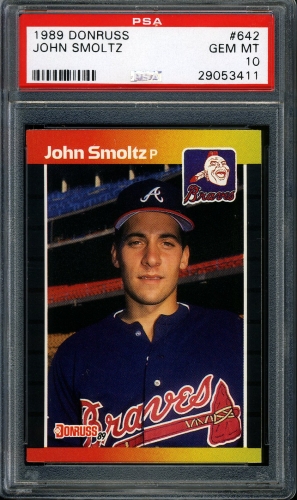 1989 Donruss #642 John Smoltz PSA 10 #29053411