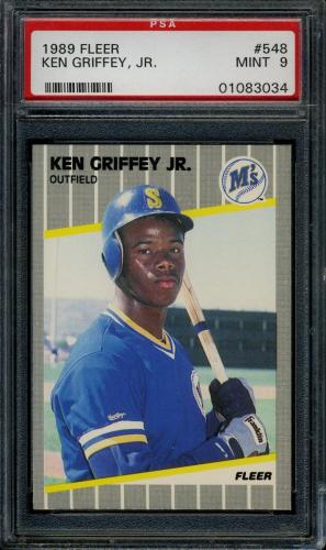 1989 Fleer #548 Ken Griffey, Jr. PSA 9 #01083034