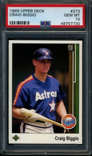 1989 Upper Deck #273 Craig Biggio PSA 10 #49757730
