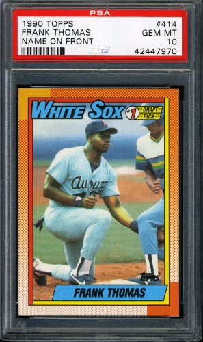 1990 Topps #414 Frank Thomas PSA 10 #42447970