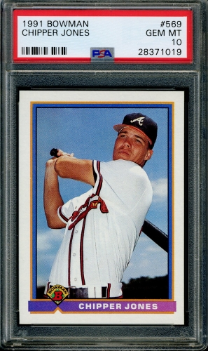 1991 Bowman #569 Chipper Jones PSA 10 #28371019