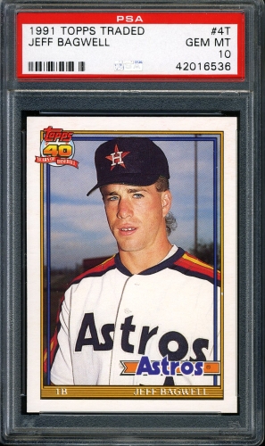 1991 Topps Traded #004T Jeff Bagwell PSA 10 #42016536