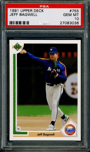 1991 Upper Deck #755 Jeff Bagwell PSA 10 #27083036