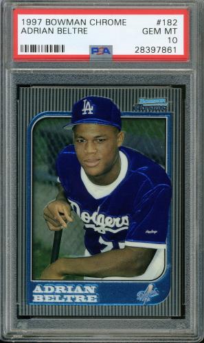 1997 Bowman Chrome #182 Adrian Beltre PSA 10 #28397861