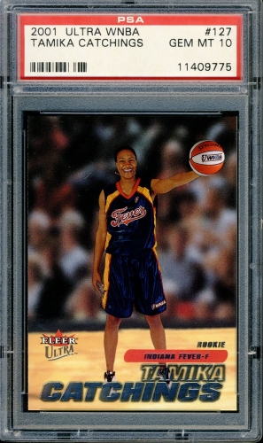 2001 Ultra WNBA #127 Tamika Catchings PSA 10 #11409775
