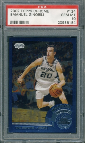 2002 Topps Chrome #124 Emanuel Ginobili PSA 10 #20986184