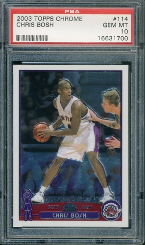 2003 Topps Chrome #114 Chris Bosh PSA 10 #16631700