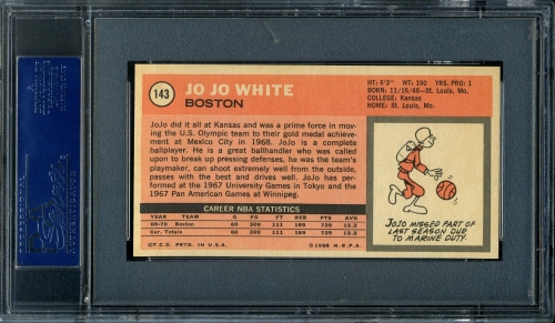 1970 Topps #143 Jojo White PSA 9 #16821302 - Back