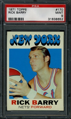 1971 Topps #170 Rick Barry PSA 9 #31838652