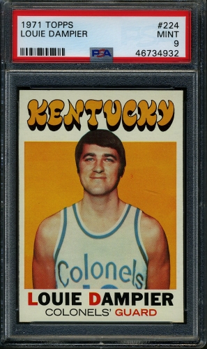 1971 Topps #224 Louie Dampier PSA 9 #46734932
