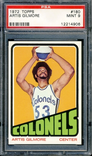1972 Topps #180 Artis Gilmore PSA 9 #12214906