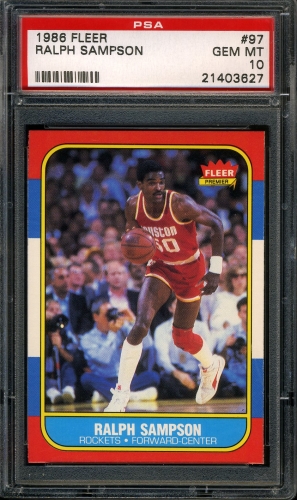 1986 Fleer #097 Ralph Sampson PSA 10 #21403627