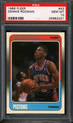 1988 Fleer #043 Dennis Rodman PSA 10 #25682021