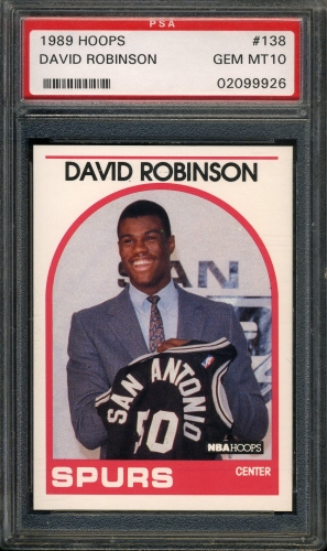 1989 Hoops #138 David Robinson PSA 10 #02099926