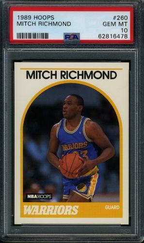 1989 Hoops #260 Mitch Richmond PSA 10 #62816478